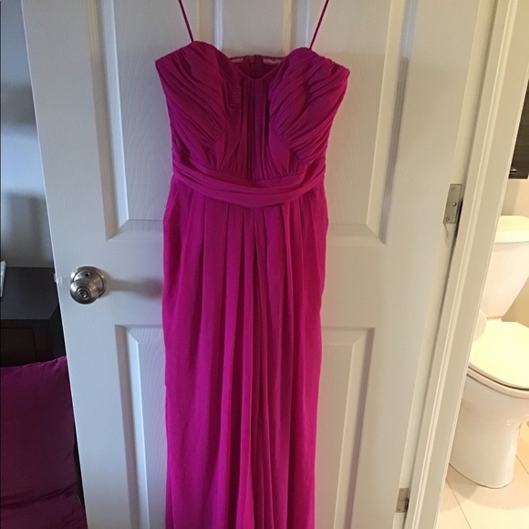 Badgley Mischka Pink Gown Size 0 - Picture 3 of 4
